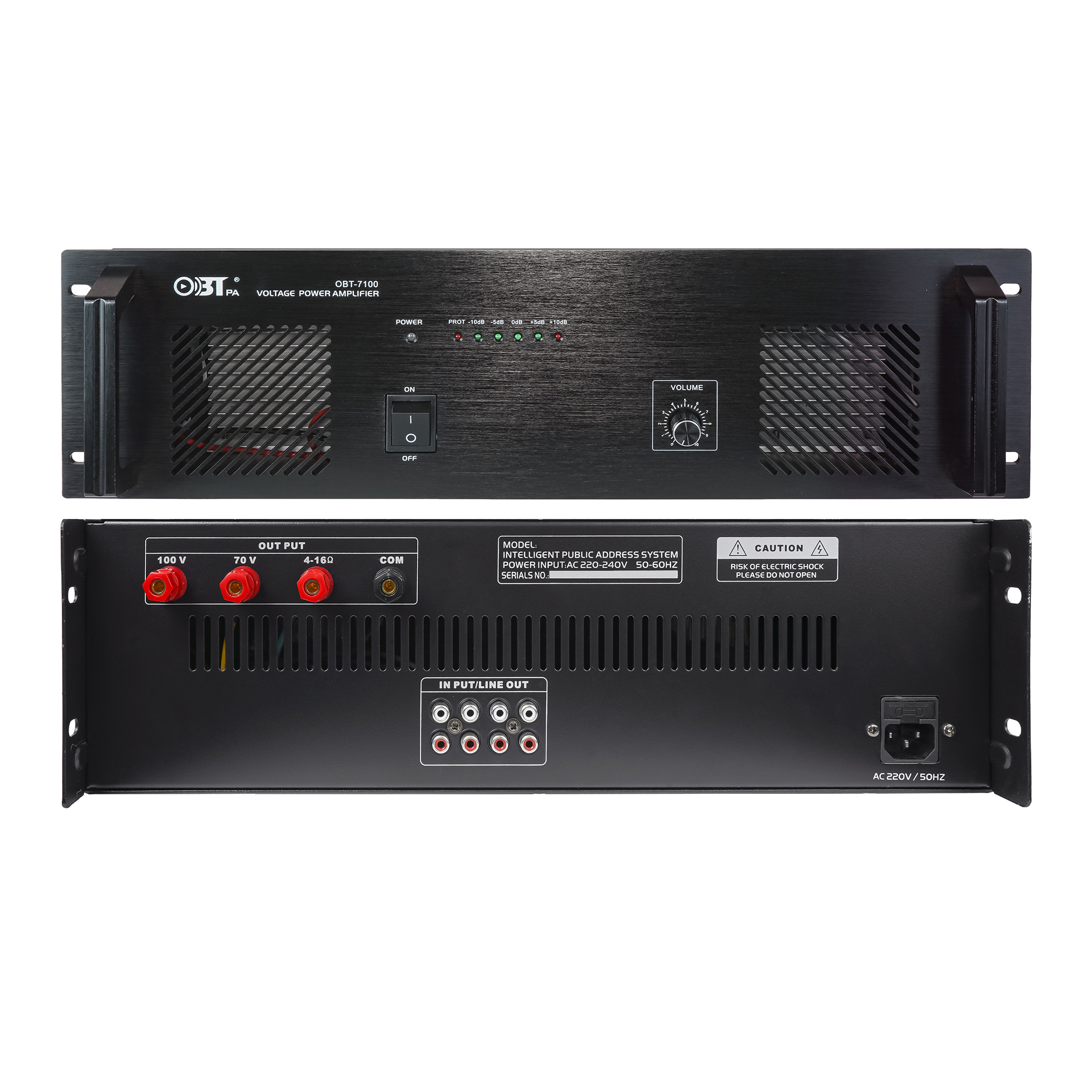 純后級定壓功放 OBT-7100