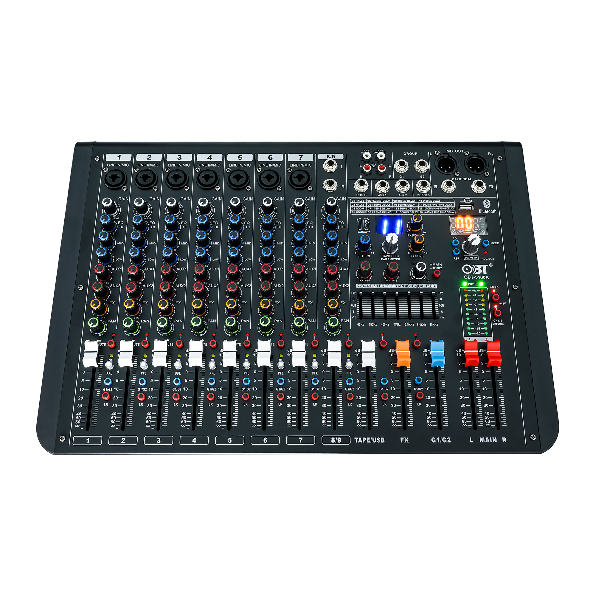 八路專業(yè)調(diào)音臺 OBT-5100A