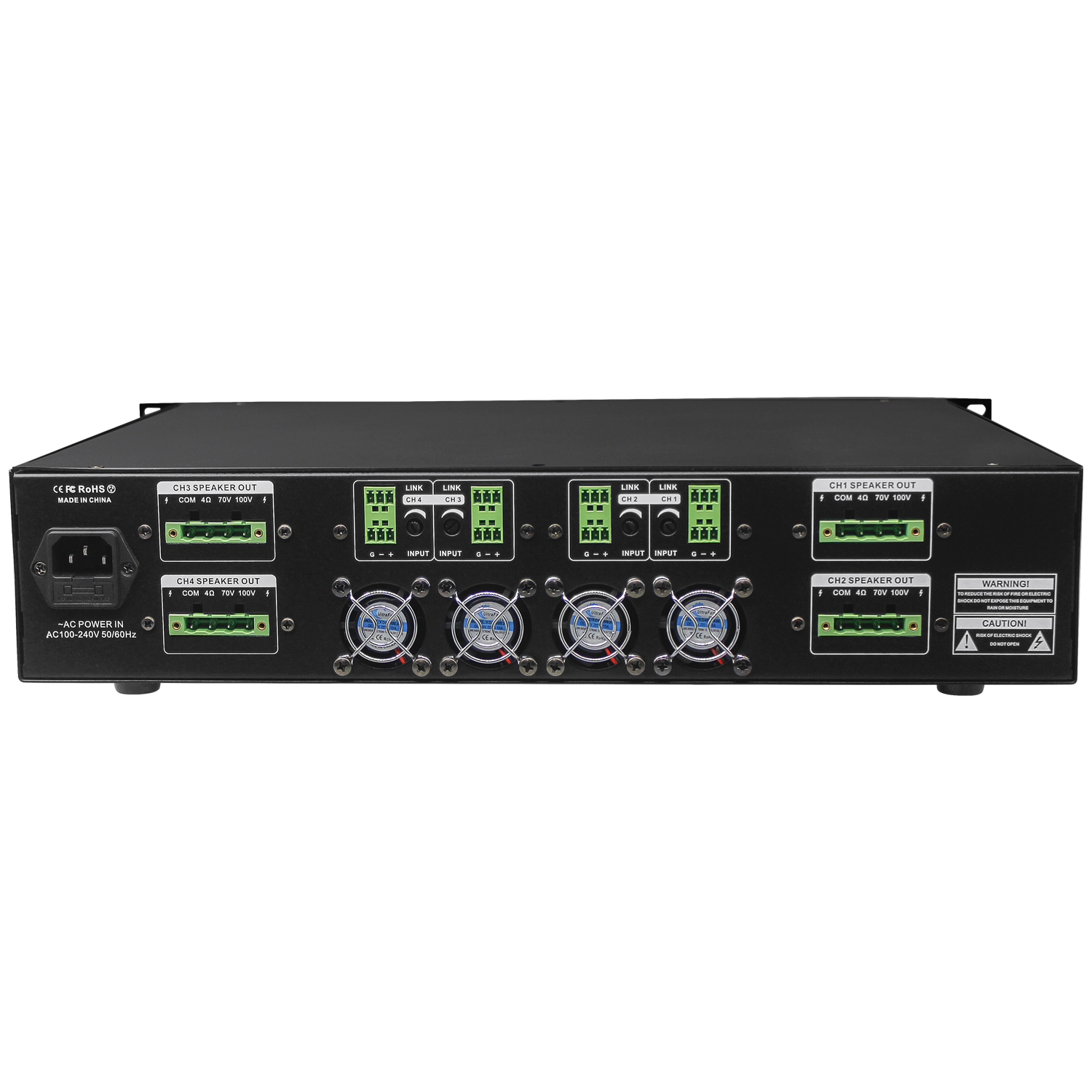 4通道純后級(jí)功放 OBT-7412